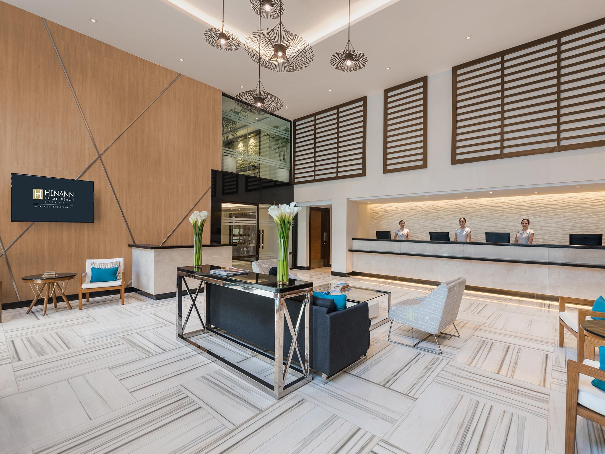 Henann Prime Beach Resort Balabag  Exteriér fotografie Lobby