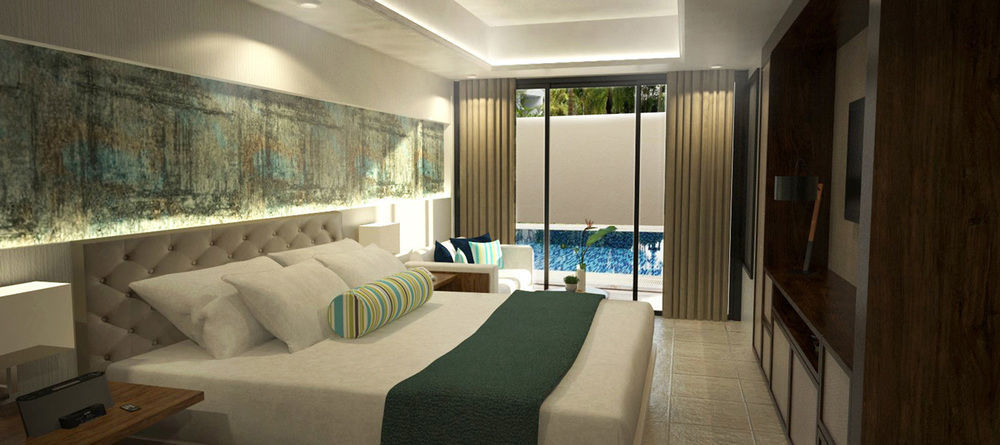 Henann Prime Beach Resort Balabag  Exteriér fotografie A bedroom in the hotel